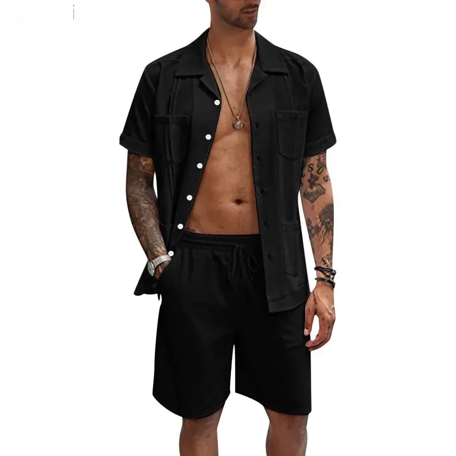 New Men's Summer Casual Sport  - Short Linen Drawstring 评论和价格