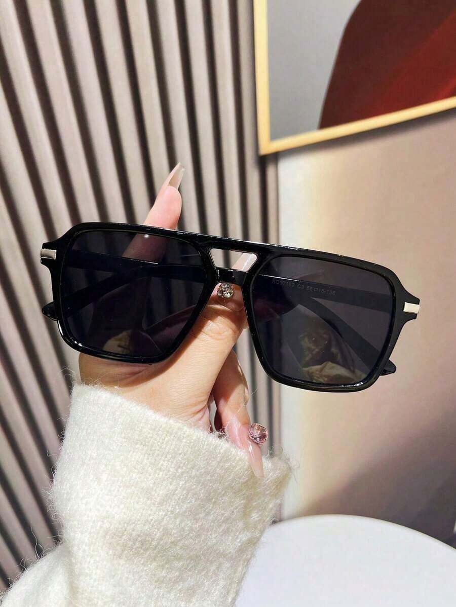 Fashion Double Bridge Aviator  - Sunglasses Aviator Polarized 评论和价格