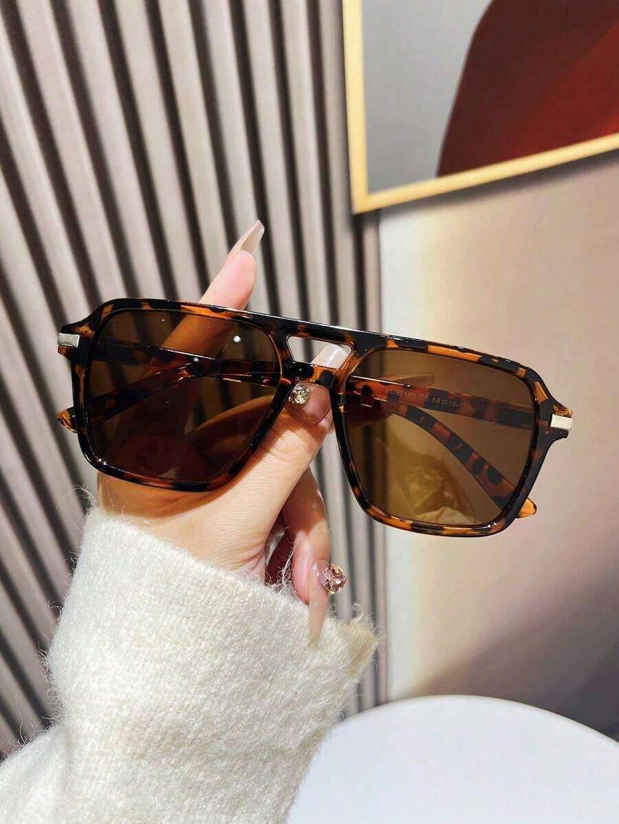 Fashion Double Bridge Aviator  - Sunglasses Aviator Polarized 评论和价格
