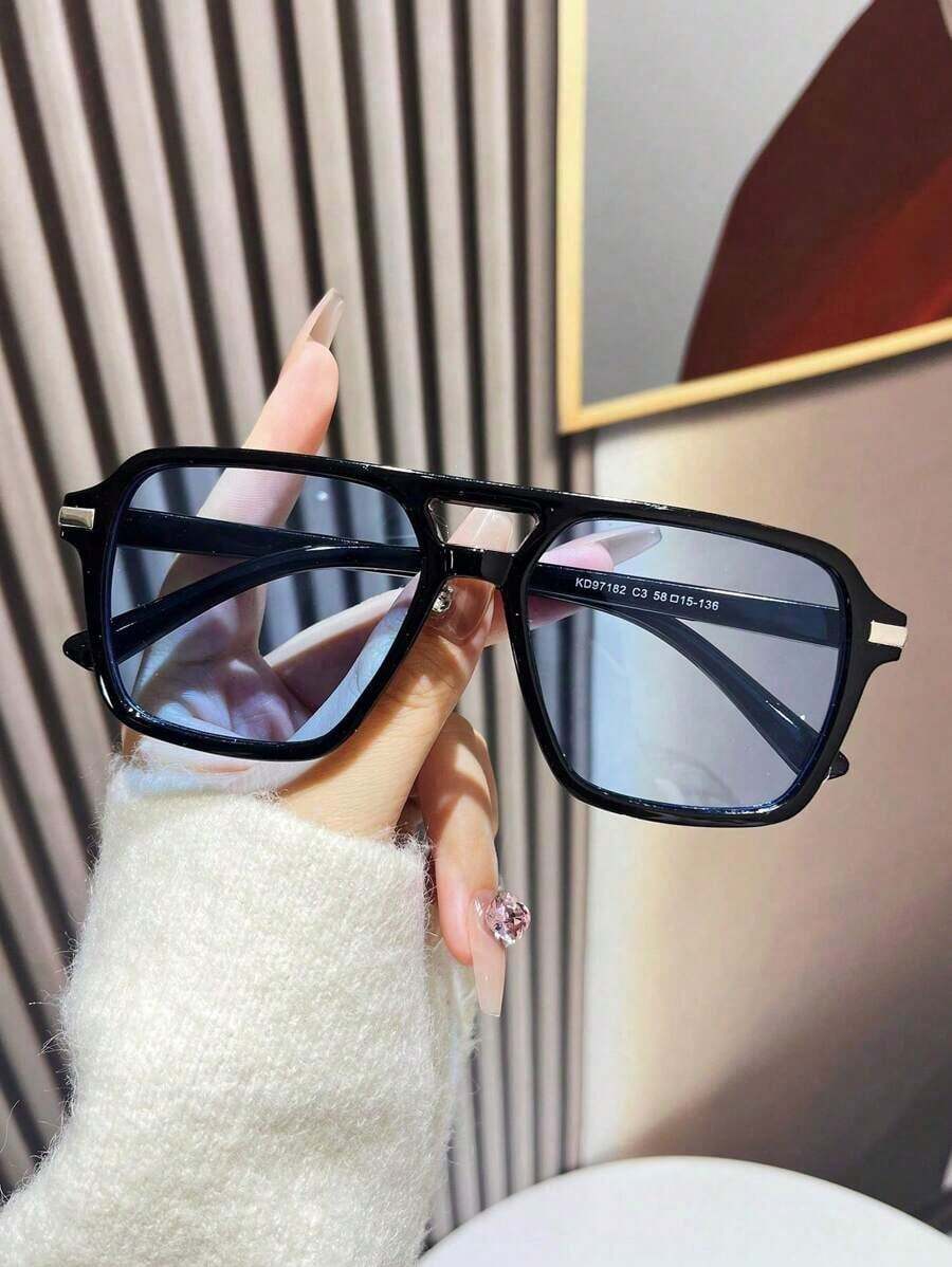 Fashion Double Bridge Aviator  - Sunglasses Aviator Polarized 评论和价格