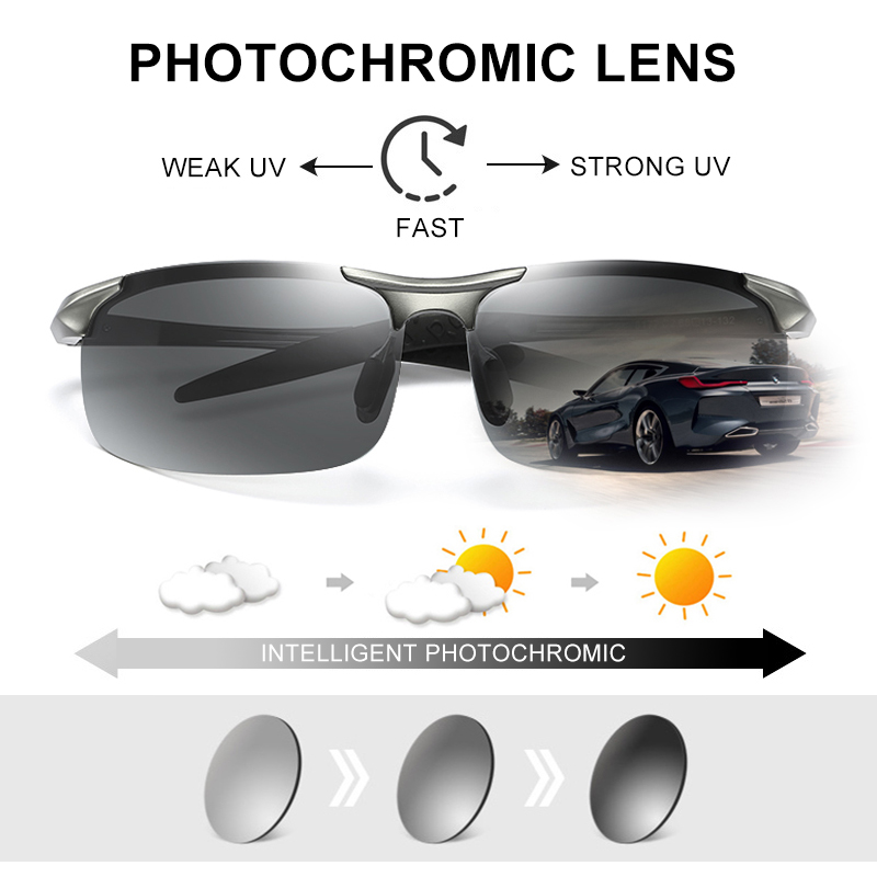 CLLOIO Aluminum Photochromic S - Sunglasses Aviator Polarized 评论和价格