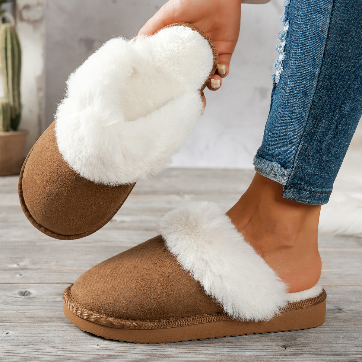 Women's Winter Solid-Color War - Espadrille Slip On 评论和价格