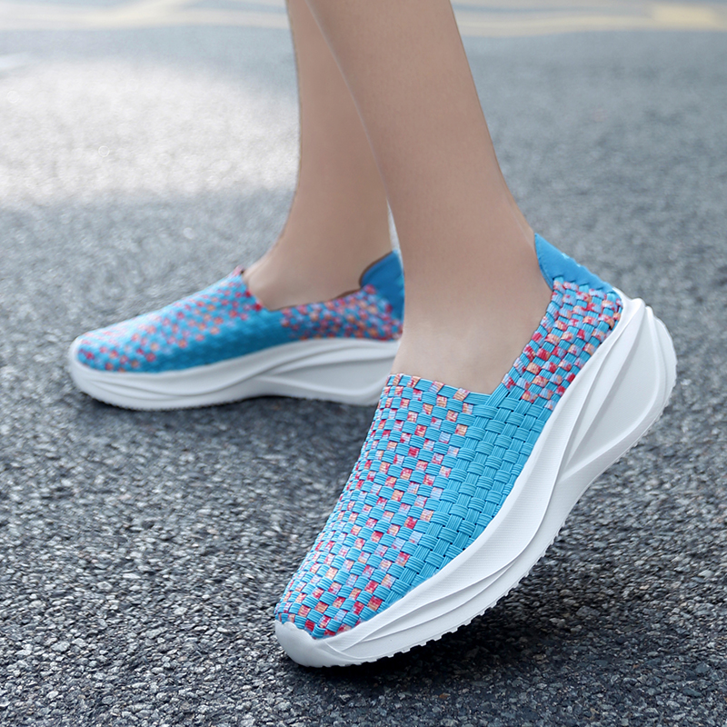 Women Woven Shoes Loafers Plat - Espadrille Slip On 评论和价格