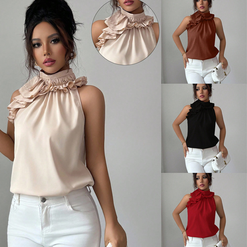 Summer New Women Blouses Fashi - Shirt Camp Collar 评论和价格